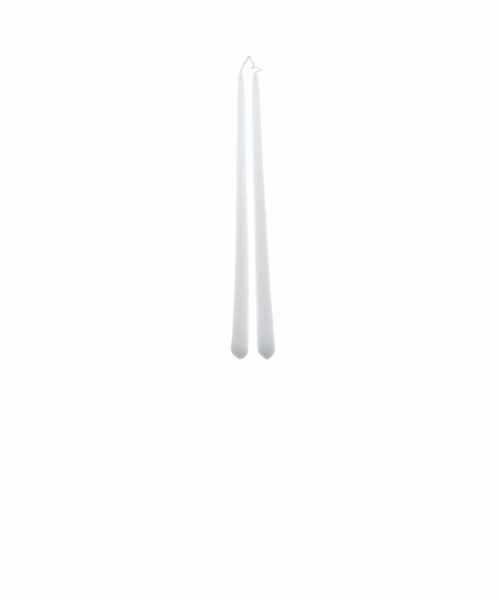 Antique Taper Candle 36 cm, white
