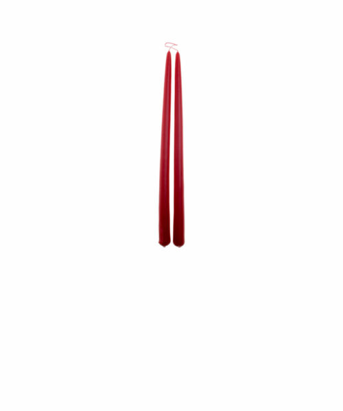 Antiikkikynttilä 36 cm, tummanpunainen