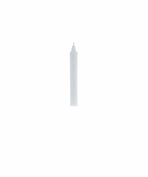 Straight Taper Candle, White