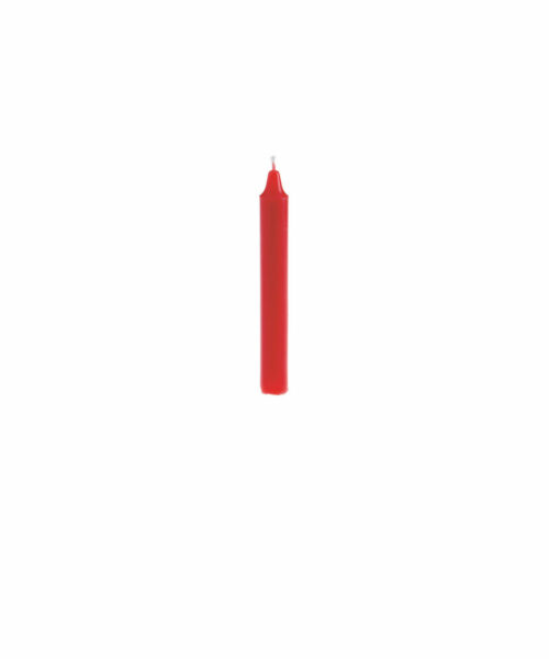 Straight Taper Candle, Red