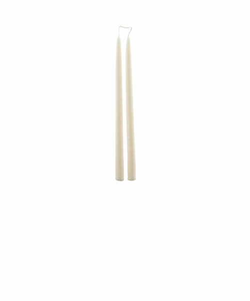 Antique Taper Candle 36 cm, Natural